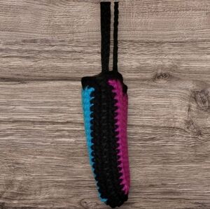 Blue And Purple Crochet Shoulder Bag